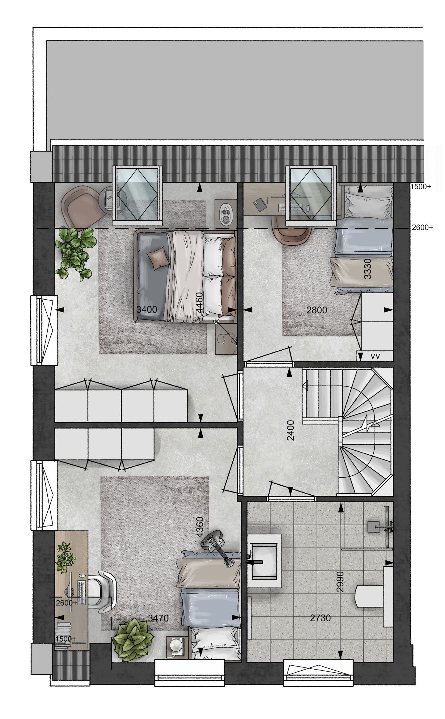 Foto 5 van Blanckx Ambacht: Touwslagerij (tweekap) (Bouwnr. 09)