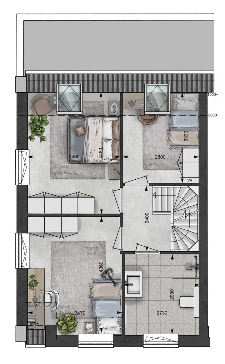 Foto 4 van Blanckx Ambacht: Touwslagerij (tweekap) (Bouwnr. 10)