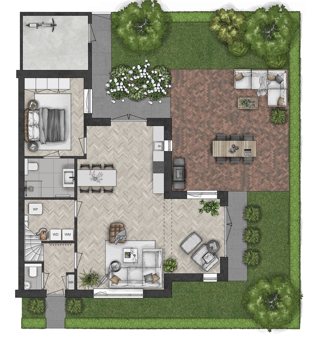Foto 8 van Blanckx Ambacht: Hofwachter (tweekap LL) (Bouwnr. 15)