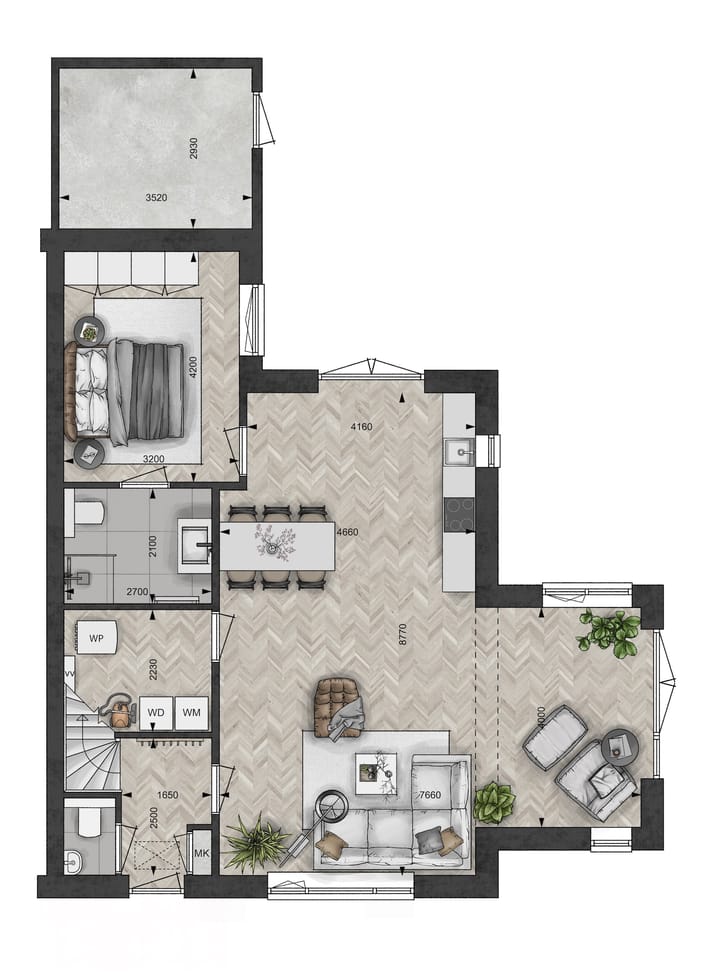 Foto 7 van Blanckx Ambacht: Hofwachter (tweekap LL) (Bouwnr. 19)