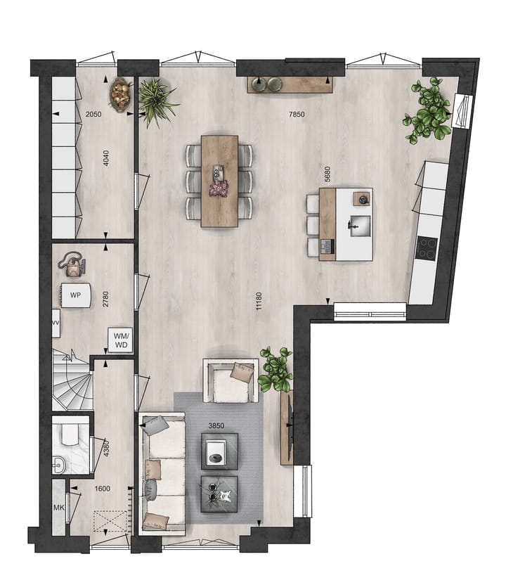 Foto 6 van Blanckx Ambacht: De Weverij (Hoekwoning) (Bouwnr. 23)