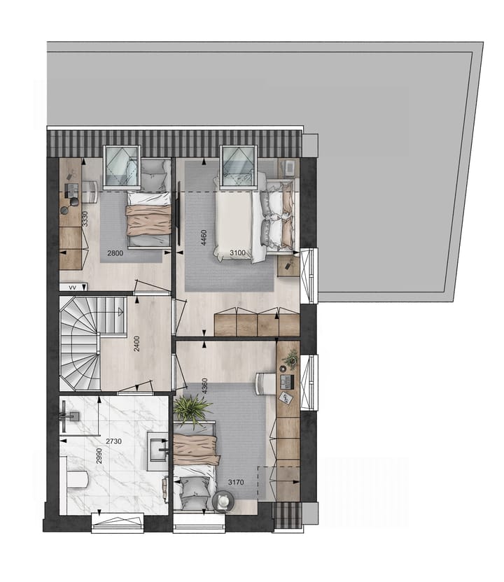 Foto 7 van Blanckx Ambacht: De Weverij (Hoekwoning) (Bouwnr. 23)