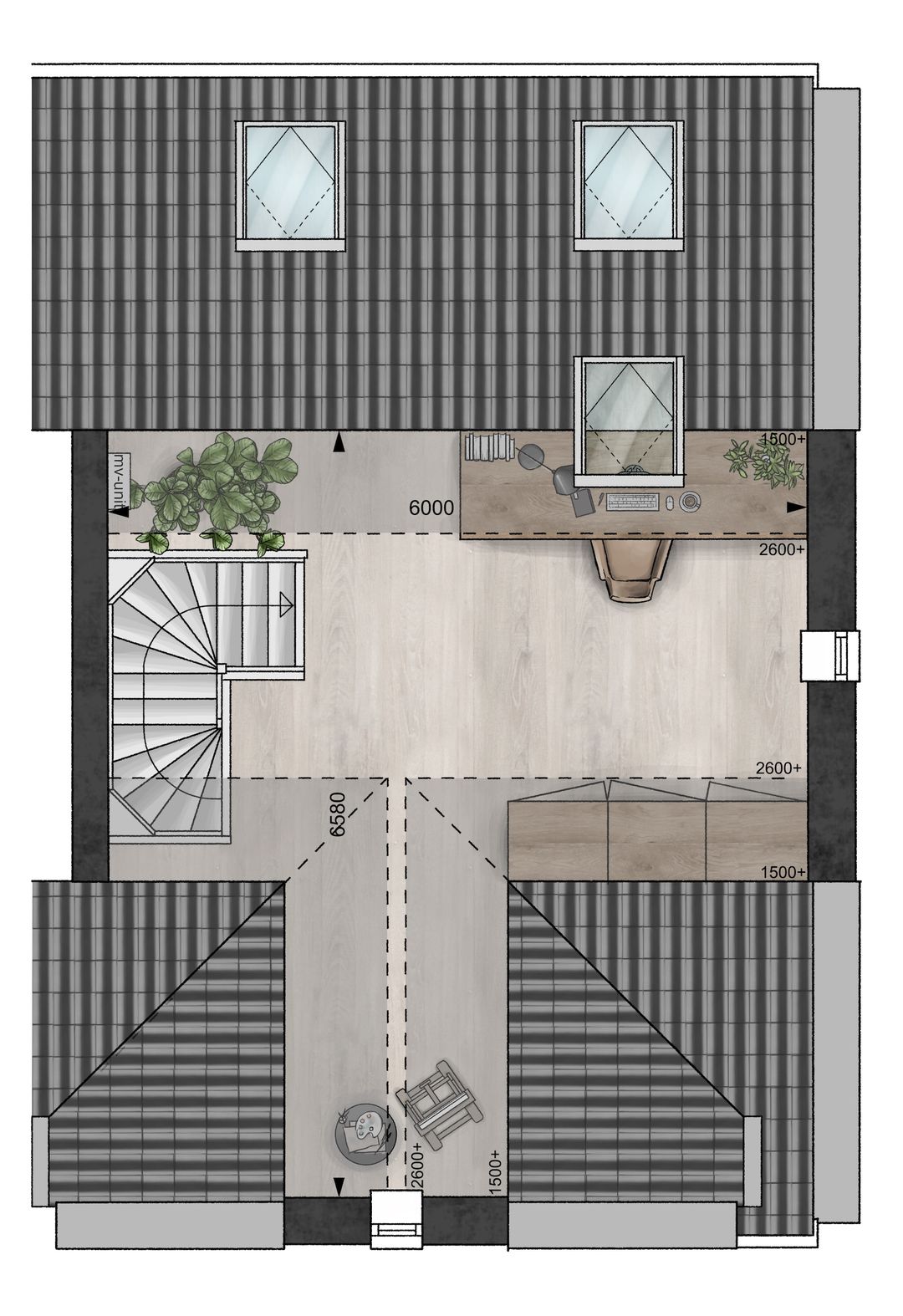 Foto 8 van Blanckx Ambacht: De Weverij (Hoekwoning) (Bouwnr. 23)