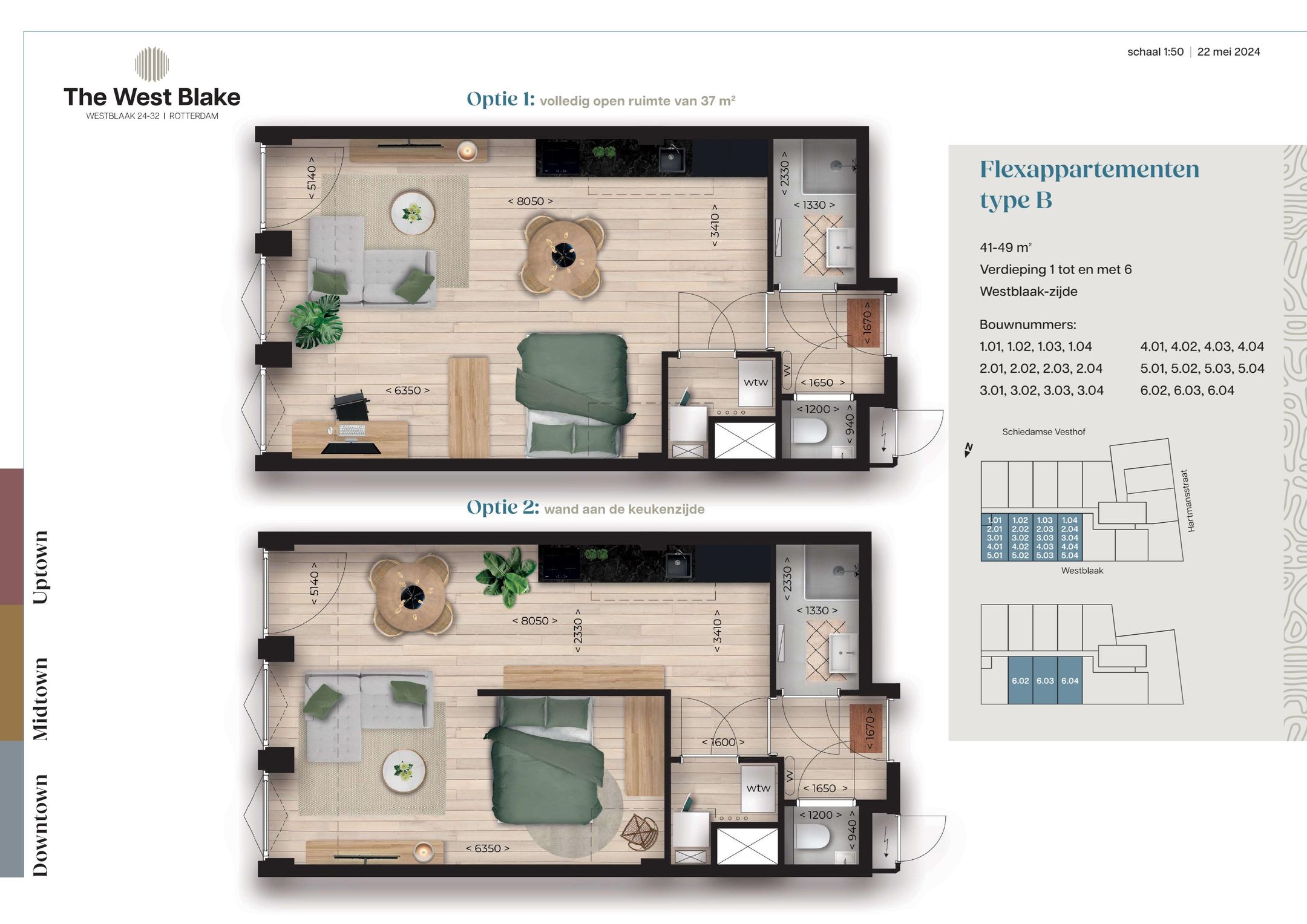 Foto 3 van Westblaak (Bouwnr. 1.01)