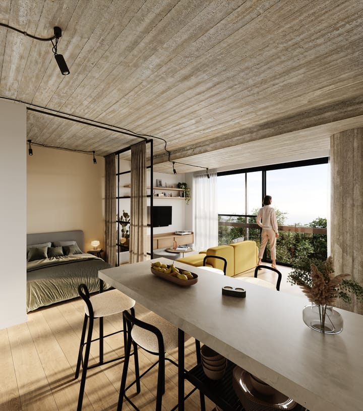 Foto van Studio-appartement - type G Portiekflat