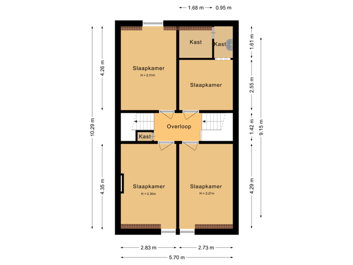 Appartement 2de verdieping
