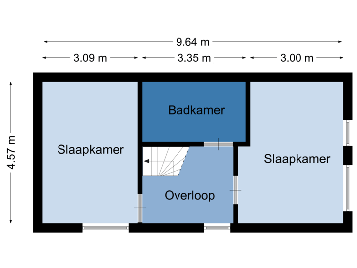 Bedrijfswoning 1e verdieping