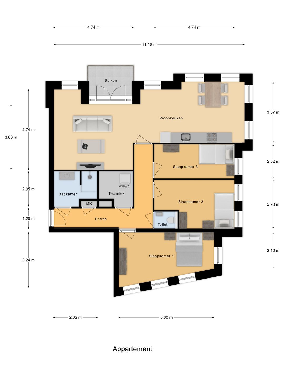 Foto 8 van Eerste verdieping (Bouwnr. 101)