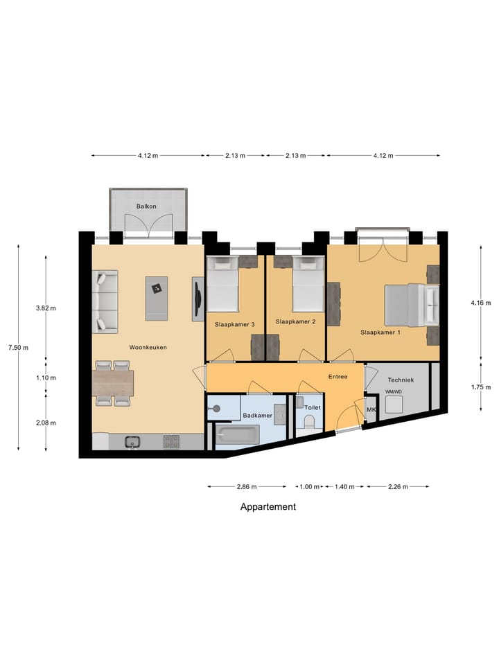 Foto 4 van Eerste verdieping (Bouwnr. 106)