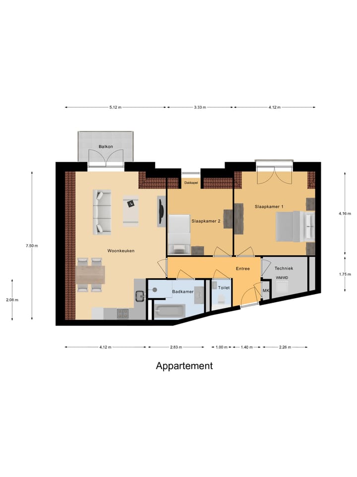 Foto 4 van Tweede verdieping (Bouwnr. 206)