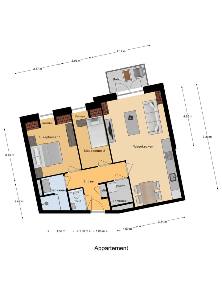 Foto 4 van Tweede verdieping (Bouwnr. 203)