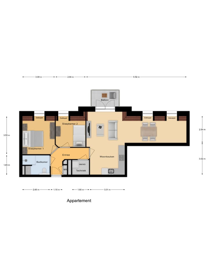 Foto 4 van Tweede verdieping (Bouwnr. 205)