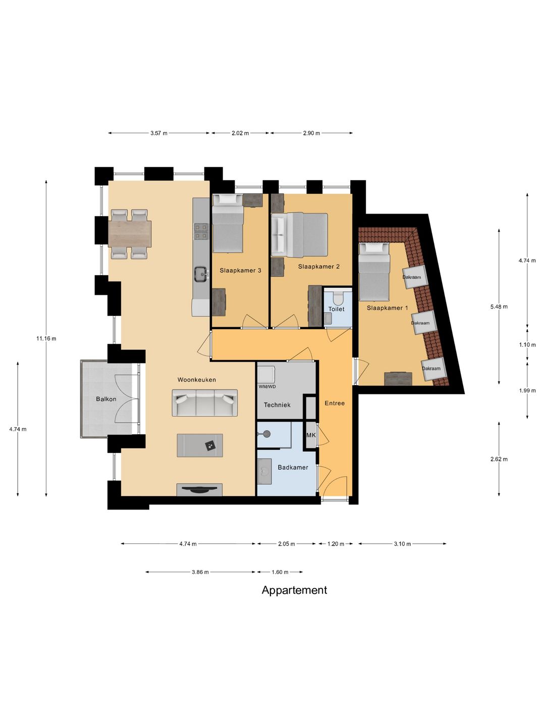 Foto 8 van Tweede verdieping (Bouwnr. 201)