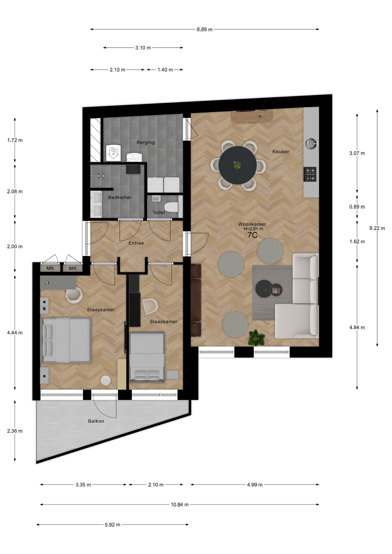 Foto 6 van Kromstraat 7-C