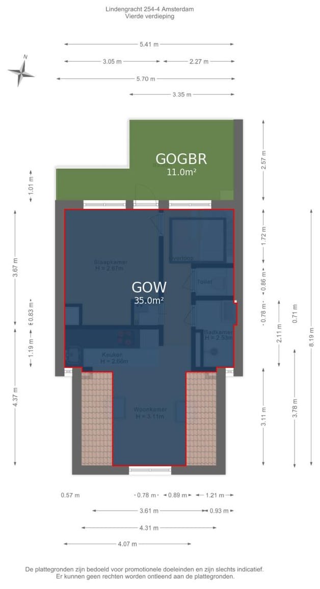 Foto 50 van Lindengracht 254-4