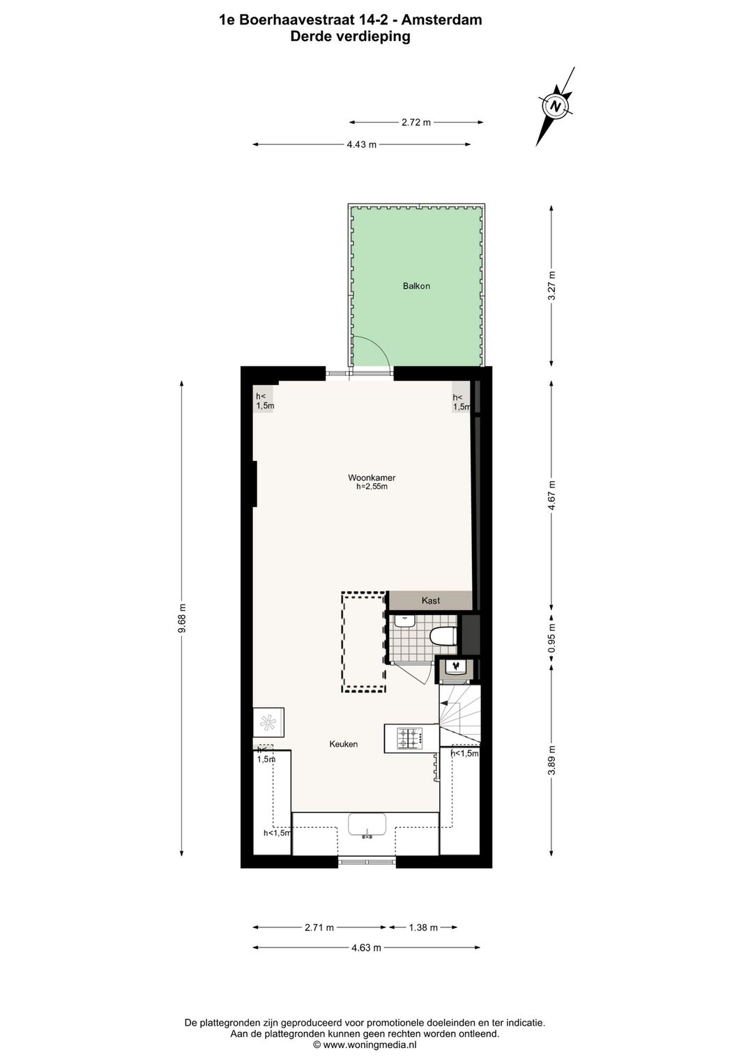 Foto 37 van Eerste Boerhaavestraat 14-2