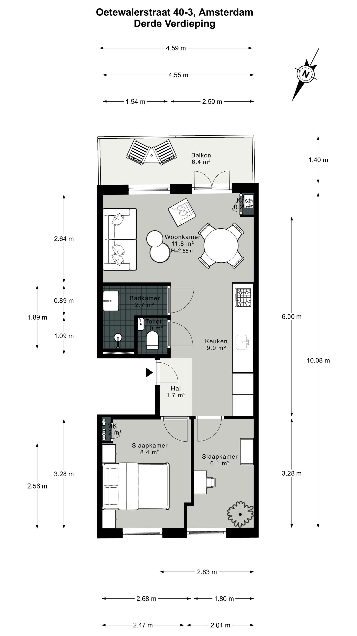 Foto 20 van Oetewalerstraat 40-3