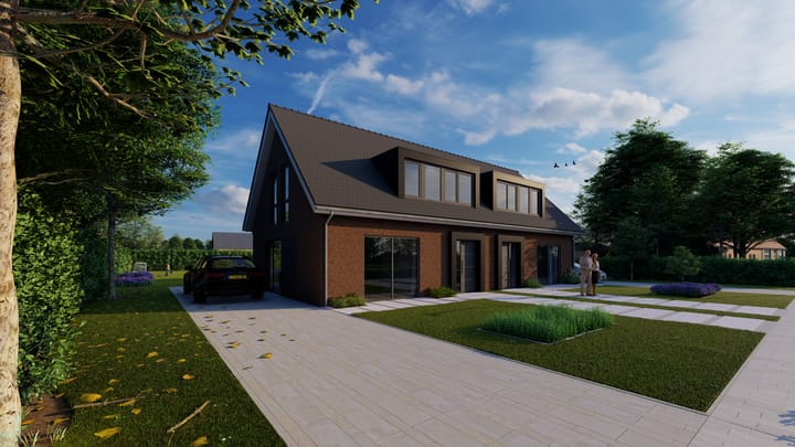 Photo 3 of Bouwkavel twee onder een kapwoning (Bouwnr. 2)