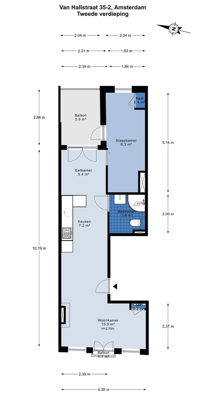 Foto 32 van Van Hallstraat 35-2