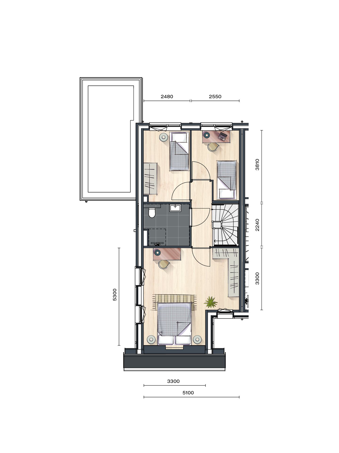 Foto 5 van Hoekwoningen (Bouwnr. 48)