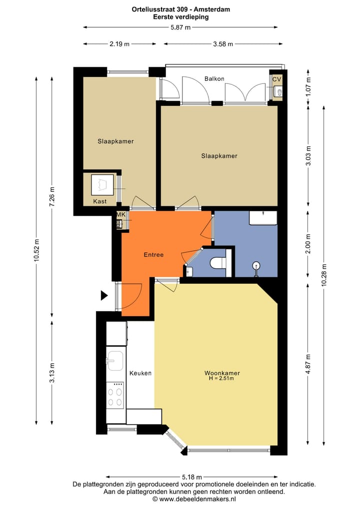 Foto 31 van Orteliusstraat 309-1