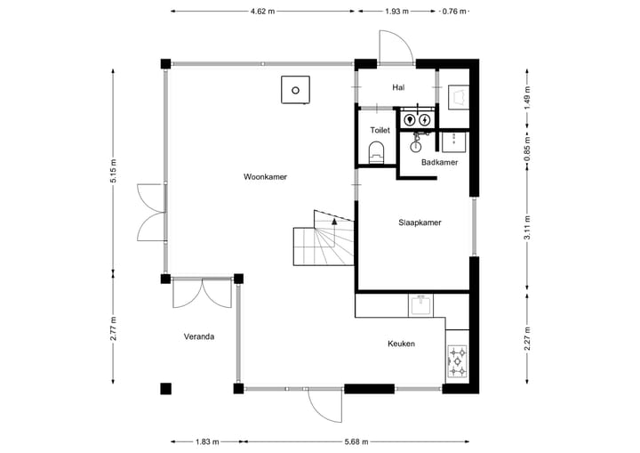 Foto 25 van Korte Moermondsweg 5-K016