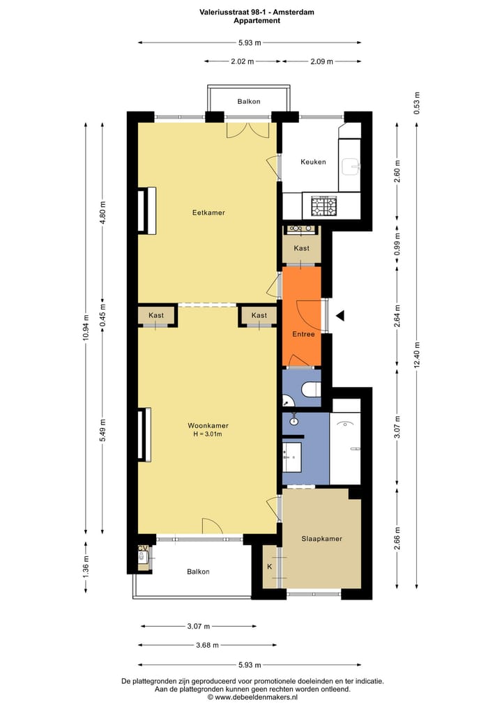 Foto 25 van Valeriusstraat 98-1