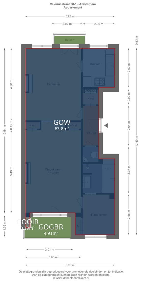 Foto 26 van Valeriusstraat 98-1