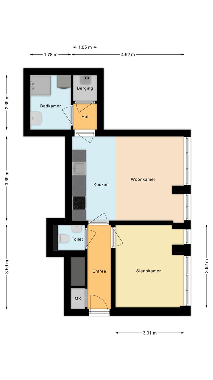 Foto 15 van Mendelssohnlaan 3-H