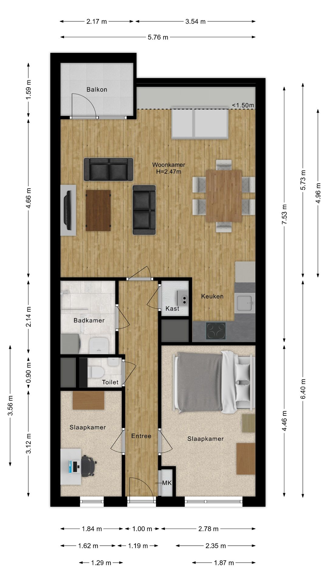 Foto 32 van Valkenierstraat 17-A