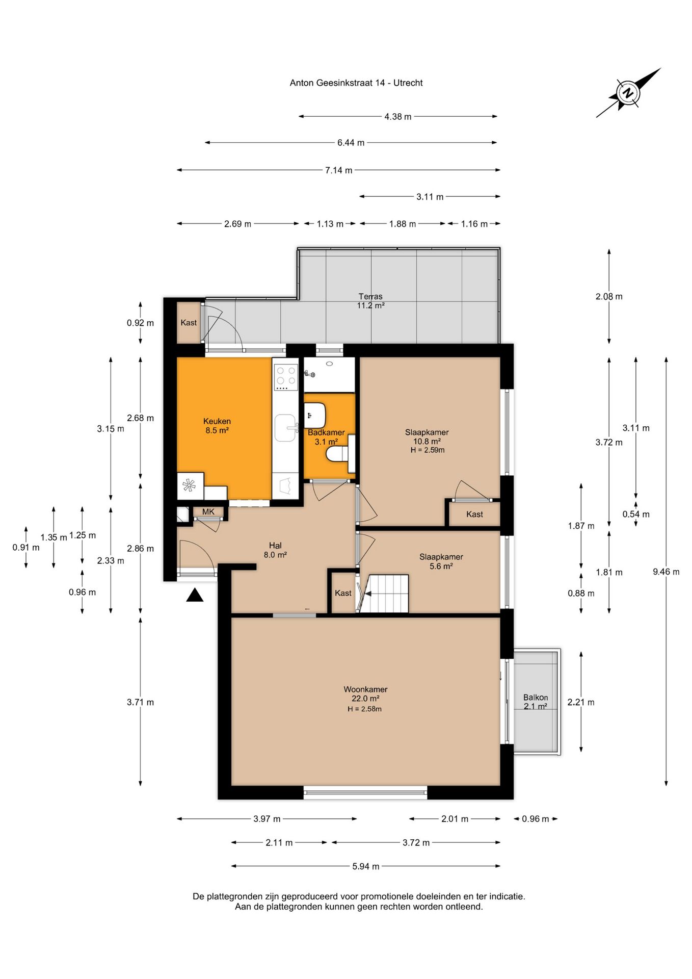 Foto 44 van Anton Geesinkstraat 14