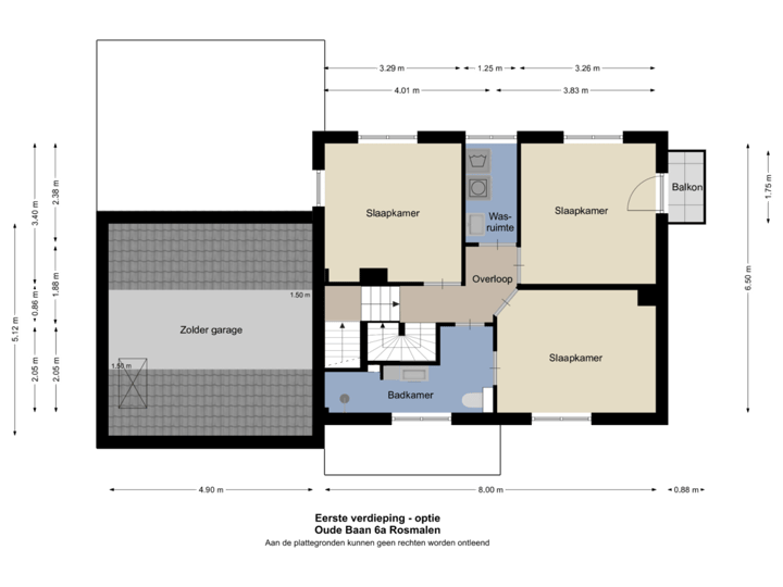Eerste verdieping - optie
