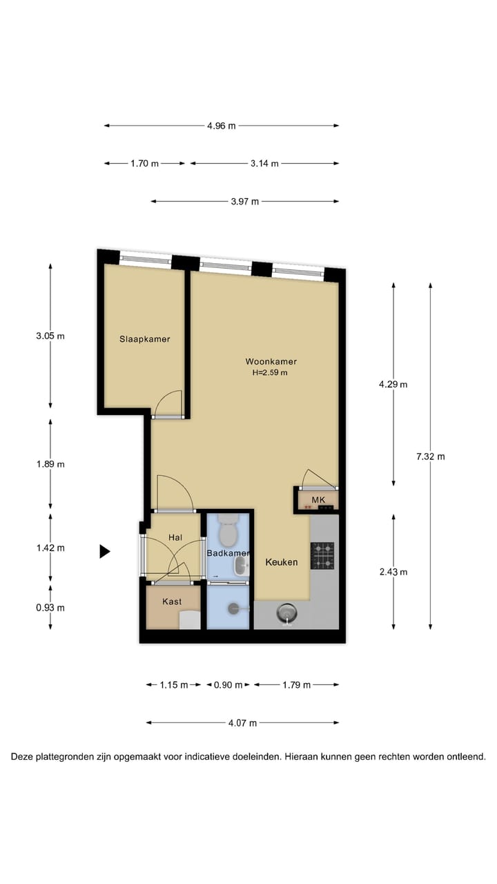 Foto 11 van Slaghekstraat 67-C01