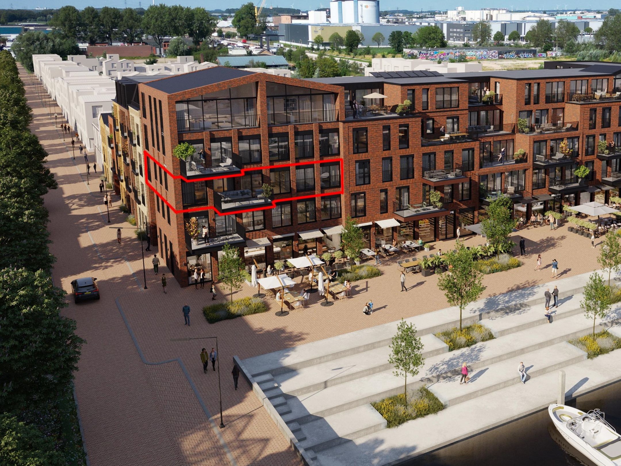 Kade- en Haven appartementen (Bouwnr. 24_J), Roosendaal, 4703MA, Noord-Brabant, Nederland