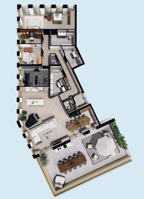 Foto 5 van Knightsbridge Hyde Park huis 3 type 1