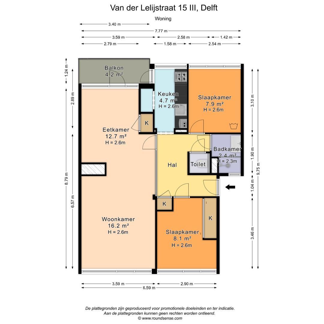 Foto 41 van Van der Lelijstraat 15-III