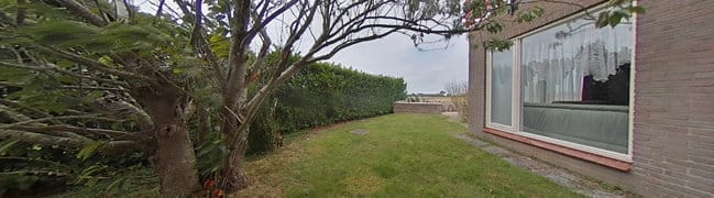 Tuin links van het huis