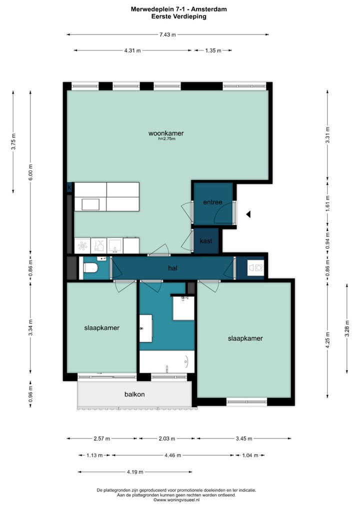 Foto 24 van Merwedeplein 7-1