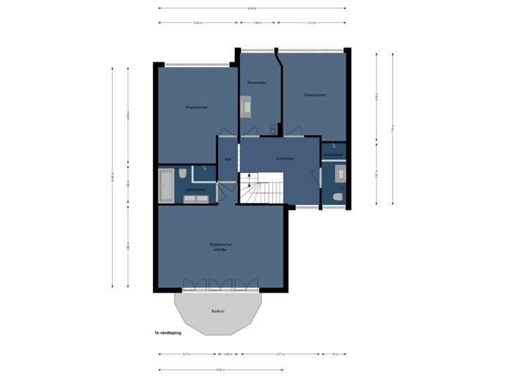 1e verdieping