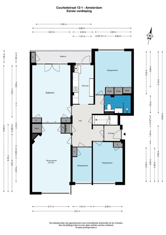 Foto 15 van Courbetstraat 12-1