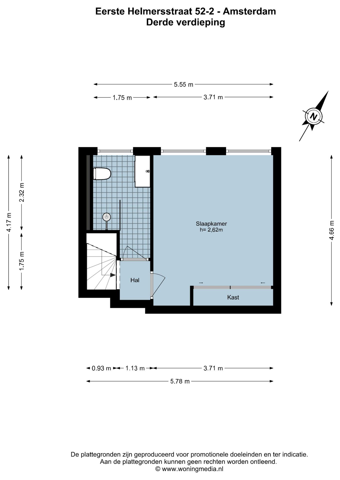 Foto 25 van Eerste Helmersstraat 52-2