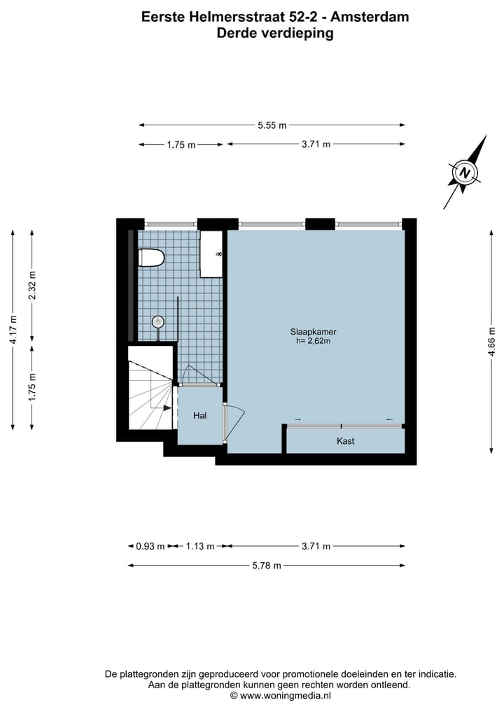 Foto 25 van Eerste Helmersstraat 52-2