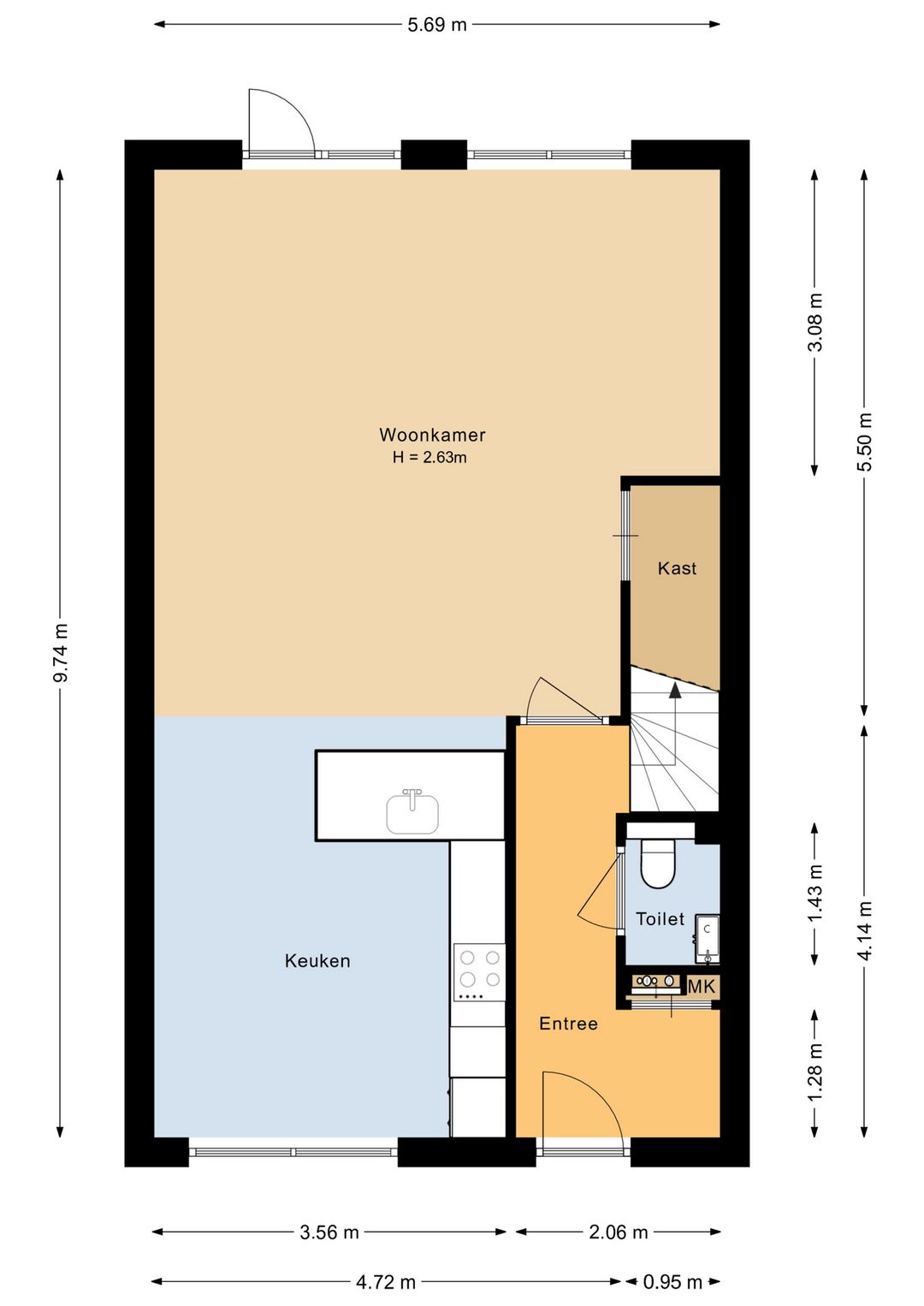 Foto 46 van Noordsingel 33-A
