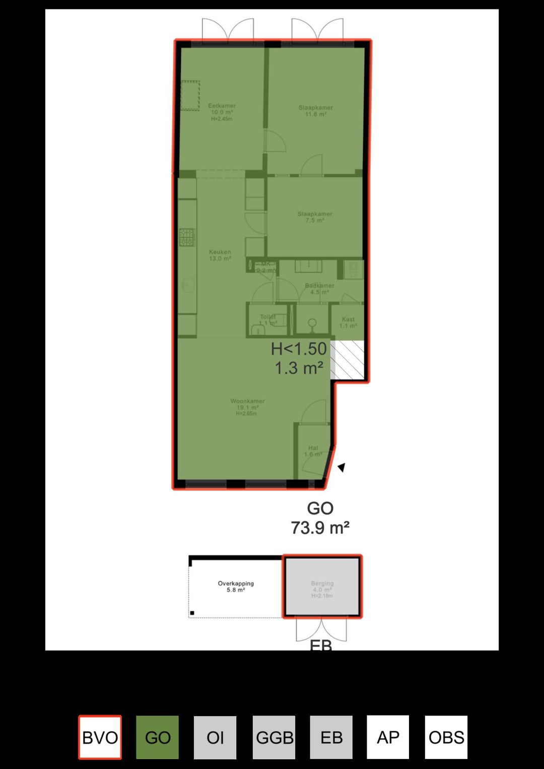 Foto 47 van Orteliusstraat 60-H