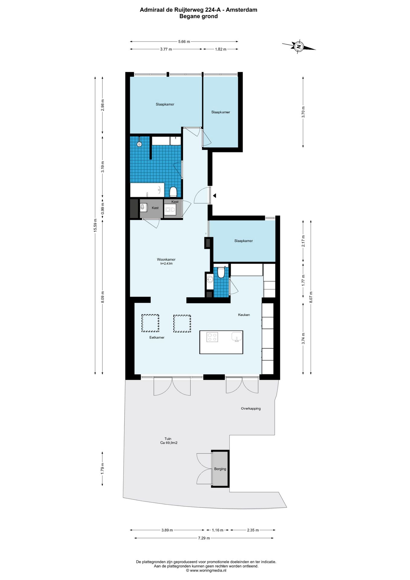 Foto 24 van Admiraal De Ruijterweg 224-A