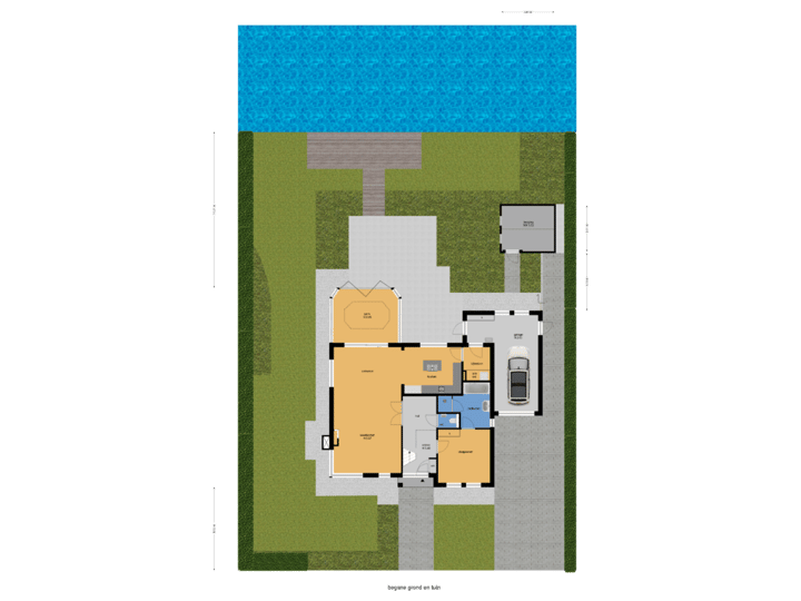 begane grond en tuin