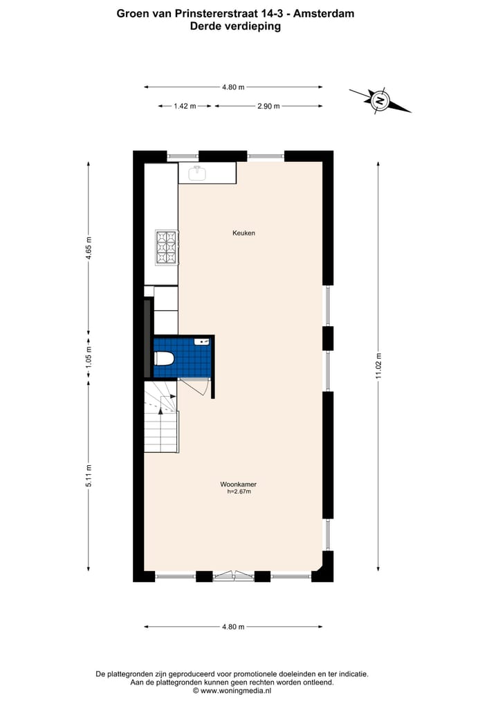 Foto 34 van Groen van Prinstererstraat 14-3