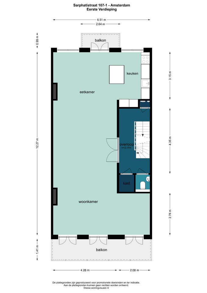 Foto 63 van Sarphatistraat 107-1