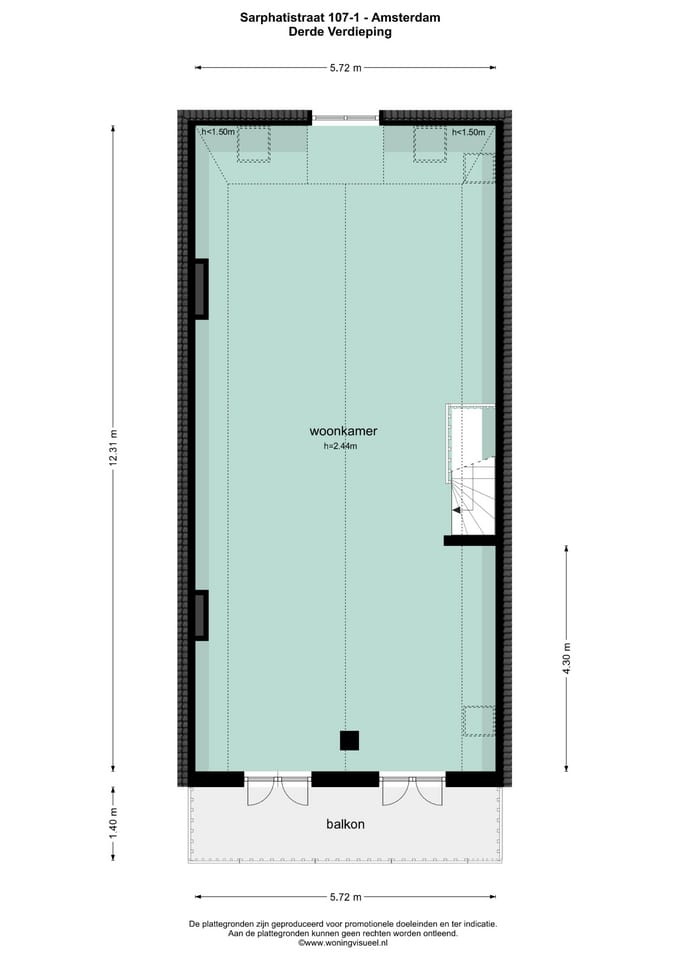 Foto 65 van Sarphatistraat 107-1