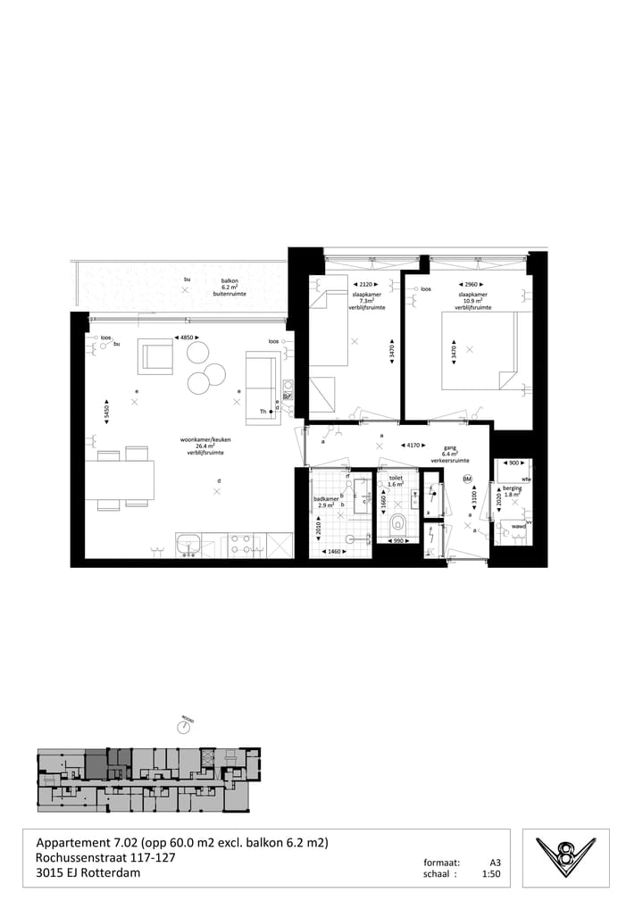 Foto 2 van Rochussenstraat 123-R